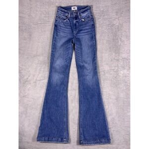Paige Womens Iconic Bootcut Jeans Size 26 Medium Wash Stretch Denim 33 inseam